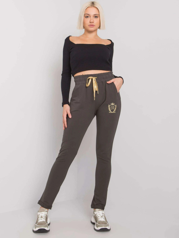 Tepláky RV DR 6685.70P tmavá khaki XL