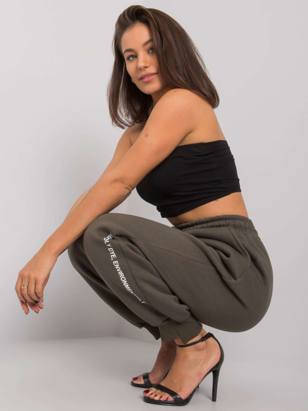 Teplákové kalhoty-RV-DR-7237.81-khaki L/XL