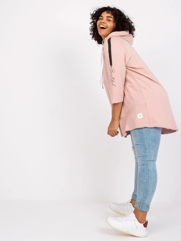 Mikina RV BL 6796.86 světle růžová jedna velikost