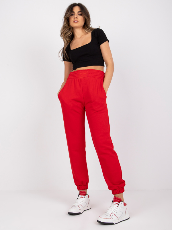 Dámské tepláky RV-DR-7460.11 RUE PARIS Barva: Červená, Velikost: L/XL