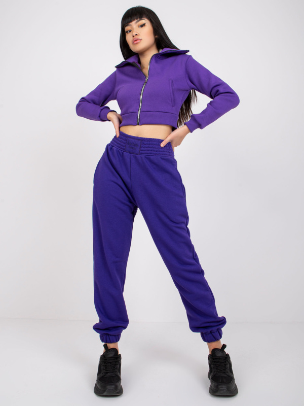Dámské tepláky RV-DR-7460.11 RUE PARIS Barva: Fialová, Velikost: L/XL