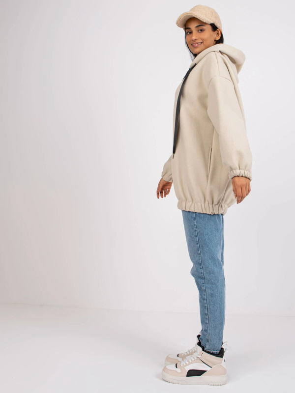 Mikina DHJ-PL-5716.10P ITALY MODA Barva: Béžová, Velikost: UNI