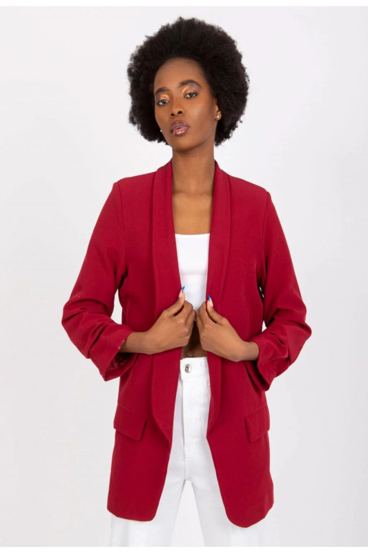 Dámské sako MA-7684 - FPrice XL smaragdová