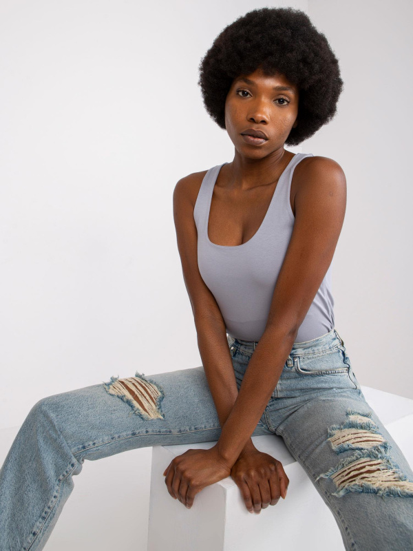 BASIC FEEL GOOD Top-AP-TP-A-005 Barva: Šedá, Velikost: M