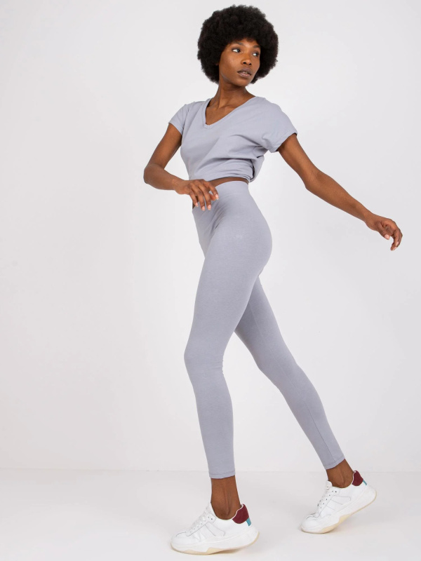 Legíny AP-LG-A-002 BASIC FEEL GOOD Barva: Šedá, Velikost: XL