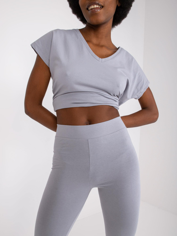 Legíny AP-LG-A-002 BASIC FEEL GOOD Barva: Šedá, Velikost: XL