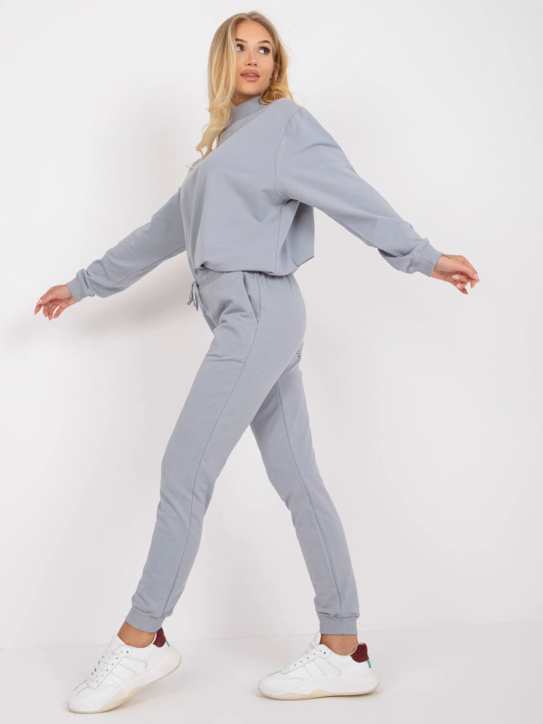 Dámské tepláky AP-DR-A-003 BASIC FEEL GOOD Barva: Šedá, Velikost: XL