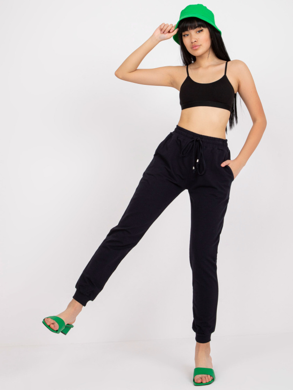 Dámské tepláky AP-DR-A-003 BASIC FEEL GOOD Barva: Modrá, Velikost: S