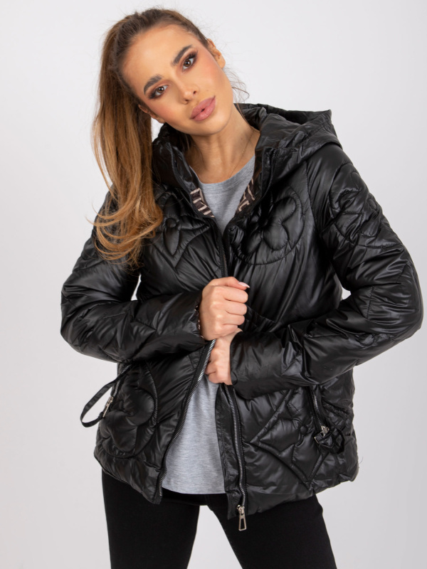 YUPS Kurtka-YP-KR-cx4292.98P-czarny Barva: Černá, Velikost: M