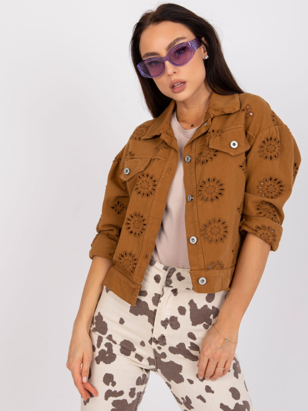 Dámská bunda DHJ-KR-5211.69P ITALY MODA Barva: Hnědá, Velikost: UNI
