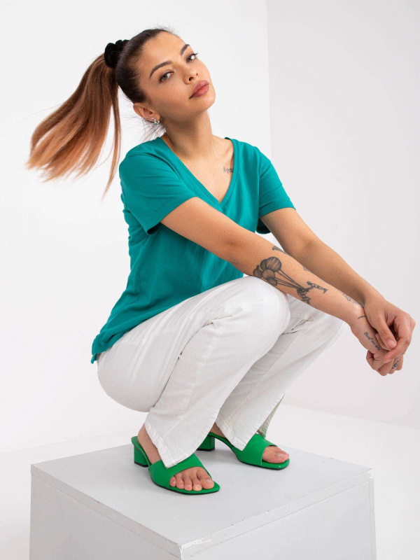 Tričko TW TS 1002.28X tmavě zelená M