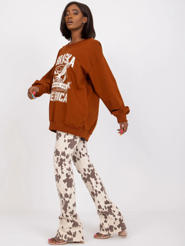 Mikina FA BL 7667.84P světle hnědá jedna velikost