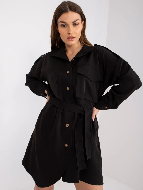 Košile CHA-KS-3954.89 RUE PARIS Barva: Černá, Velikost: S/M