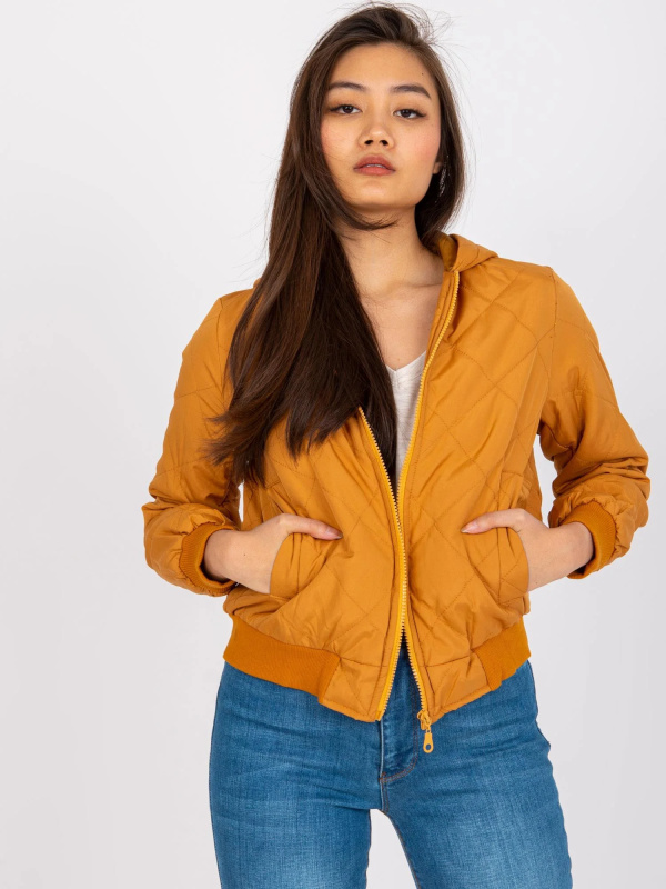 ex moda Dámská bunda EM-KR-617.55 ex mode Barva: Žlutá, Velikost: S