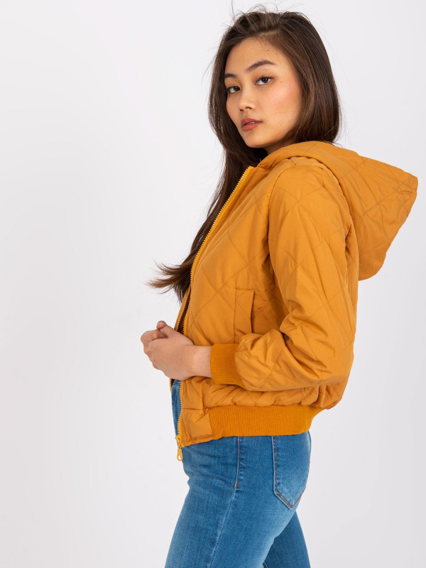 ex moda Dámská bunda EM-KR-617.55 ex mode Barva: Žlutá, Velikost: S
