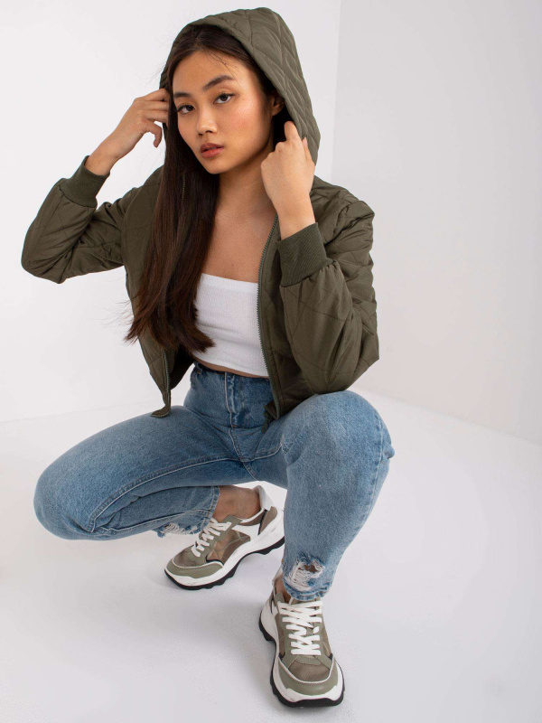 ex moda Dámská bunda EM-KR-617.55 ex mode Barva: Zelená, Velikost: S