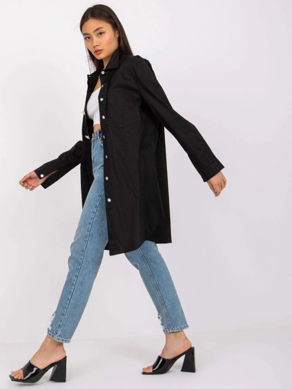 Košile DHJ-KS-6731.09P ITALY MODA Barva: Černá, Velikost: UNI