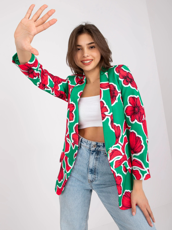Dámské sako DHJ MA 15621 2.25x zelené XL