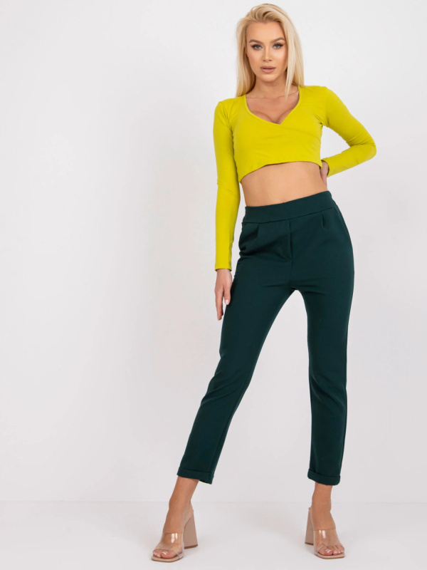 DHJ kalhoty SP 13926.02 tmavě zelená 2XL