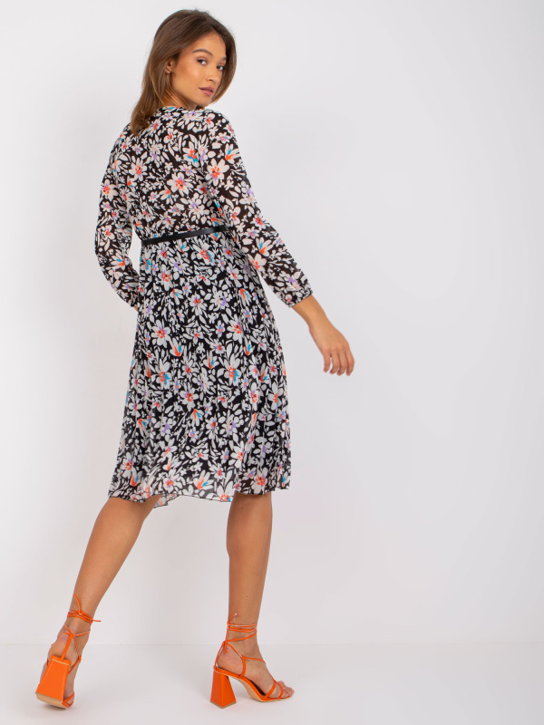 Šaty DHJ-SK-10536A-1.80 ITALY MODA Barva: Černá, Velikost: UNI