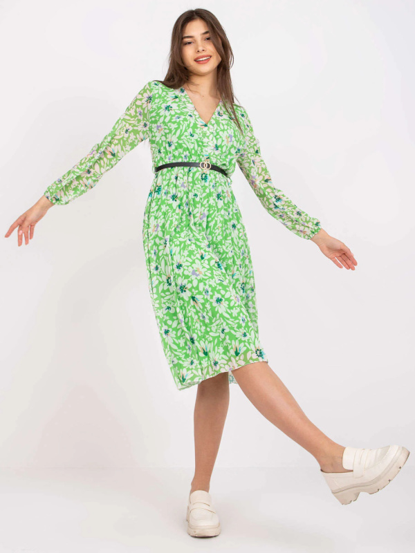 Šaty DHJ-SK-10536A-1.80 ITALY MODA Barva: Zelená - světle, Velikost: UNI