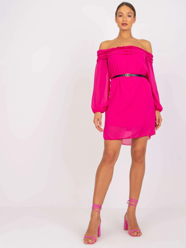 Dámské šaty SK 6831 - FPrice one size tmavě zelená