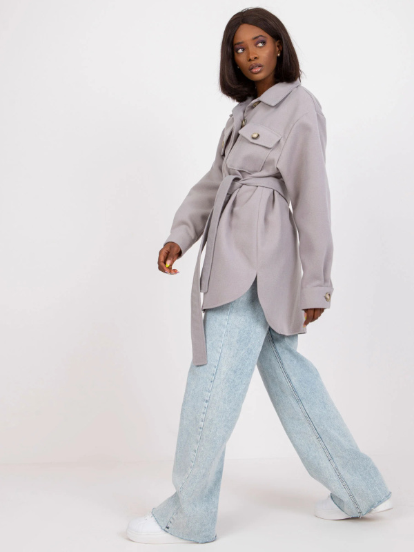 Dámská košile-LK-KS-508481.88-šedá S/M