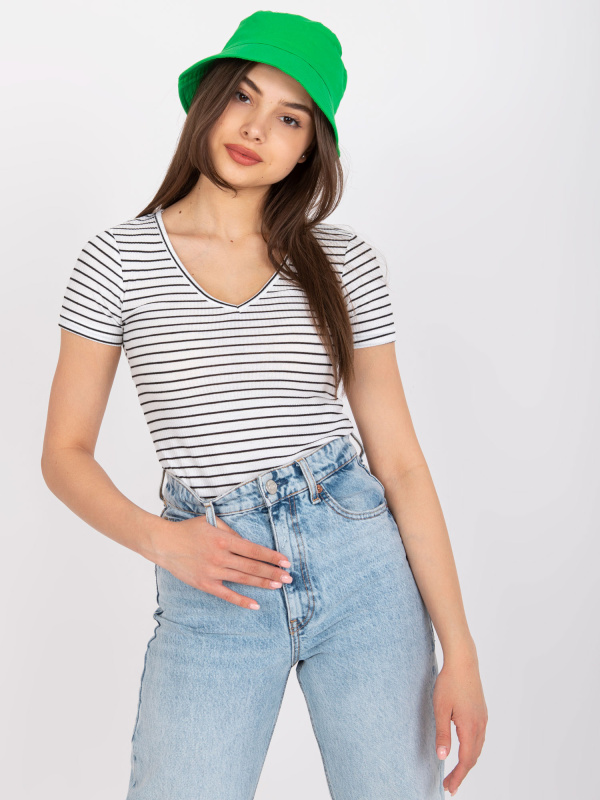 Halenka TW BZ BL 005.39X bílá a černá 2XL