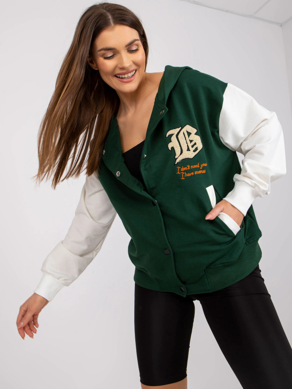 Mikina FA BL 7471.37X tmavě zelená jedna velikost