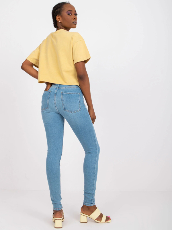 Džíny Skinny RO-SP-PNT-2308.86 RUE PARIS Barva: Modrá, Velikost: XS