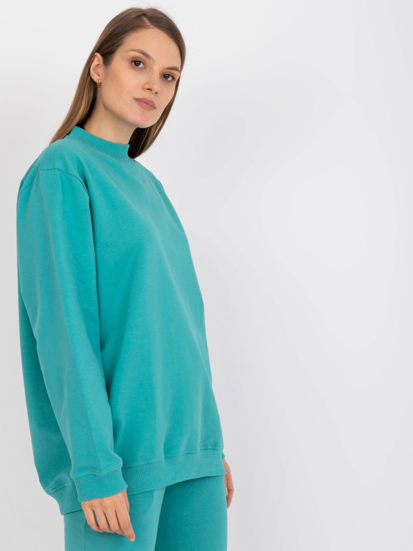 BASIC FEEL GOOD Mikina AP-BL-A-R001 Feel Good Barva: Tyrkysová, Velikost: S/M