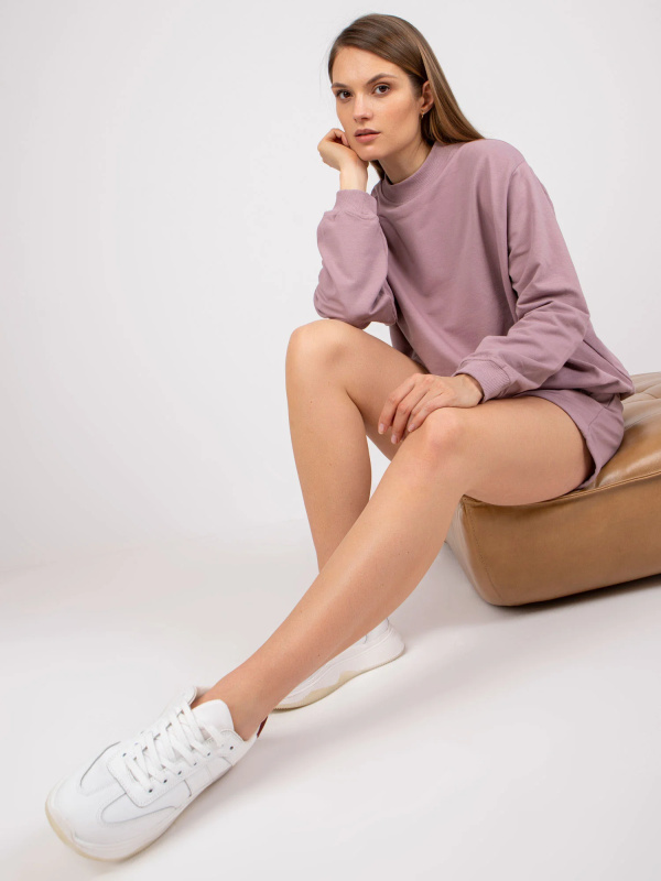 BASIC FEEL GOOD Mikina AP-BL-A-R001 Feel Good Barva: Růžová - tmavě, Velikost: S/M