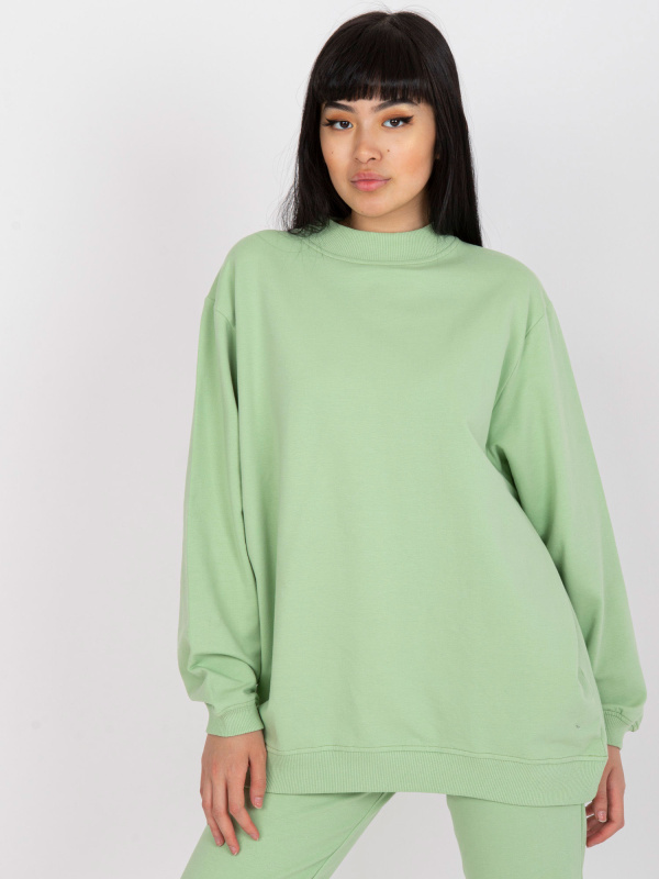 BASIC FEEL GOOD Mikina AP-BL-A-R001 Feel Good Barva: Zelená, Velikost: S/M