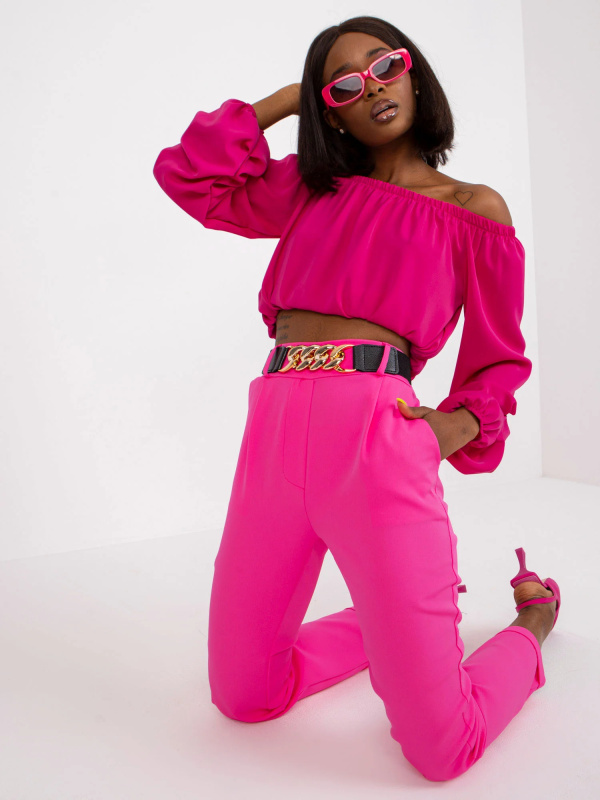 DHJ kalhoty SP 13165.20 fluo růžová 2XL