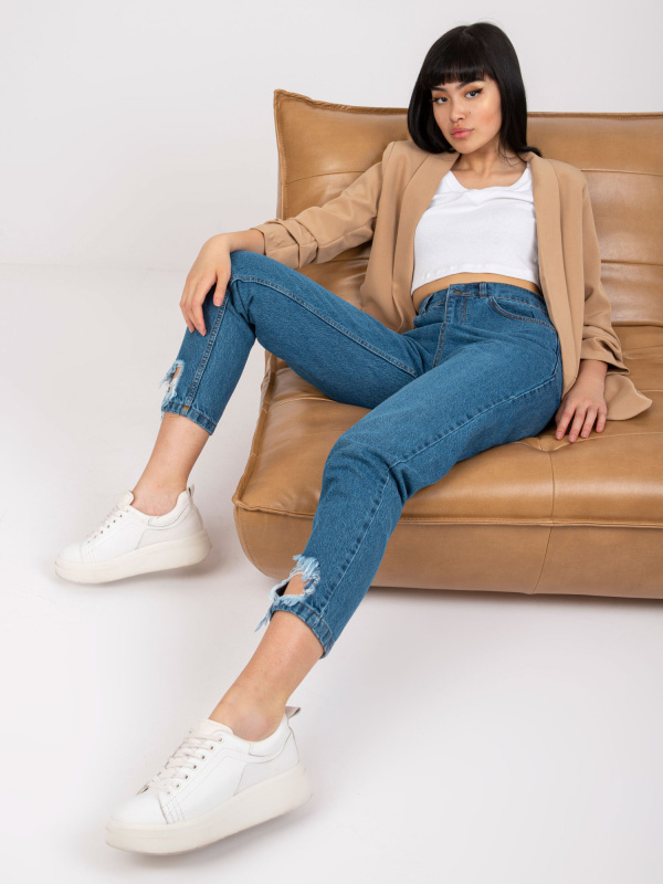 Džíny RO-SP-PNT-4005.69 RUE PARIS Barva: Modrá - tmavě, Velikost: M