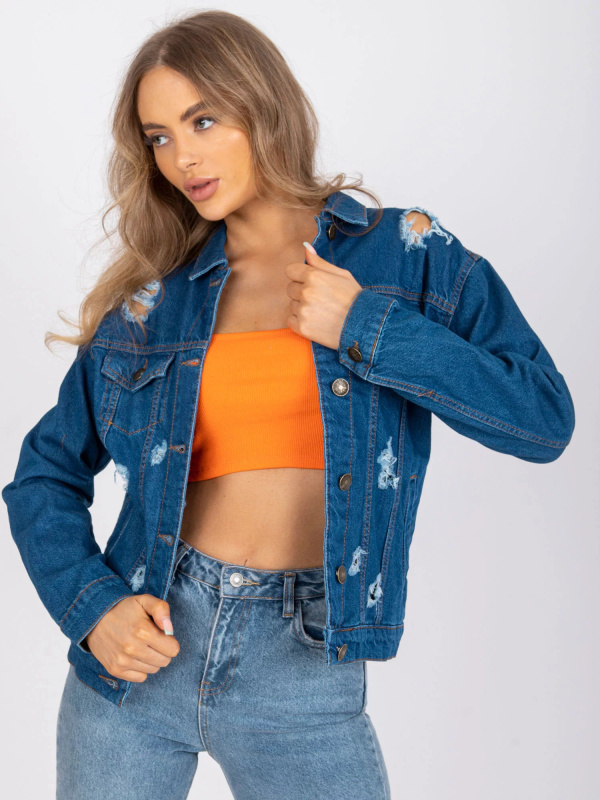 Dámská bunda RO KR CKT 4006 16x modrá - FPrice modrá jean XL