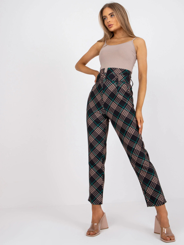 DHJ kalhoty SP 3689.08 černá a zelená M