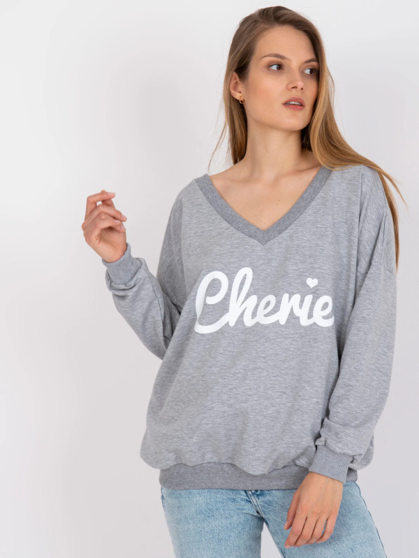 Mikina FA BL 7754.55P bílá šedá jedna velikost