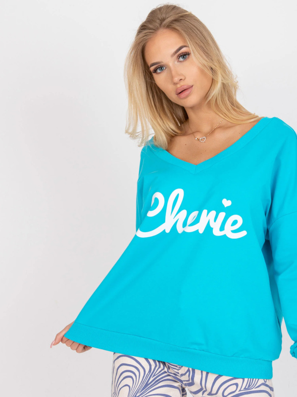 Mikina FA BL 7754.55P bílá a modrá jedna velikost