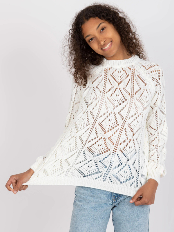 Svetr LC-SW-0254.64 RUE PARIS Barva: Bílá, Velikost: UNI