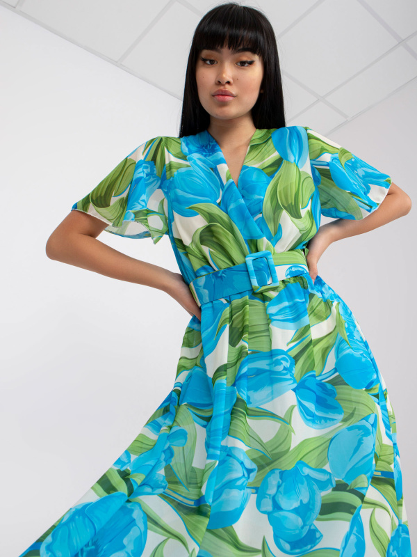 Šaty DHJ SK 15967.54P modrá jedna velikost