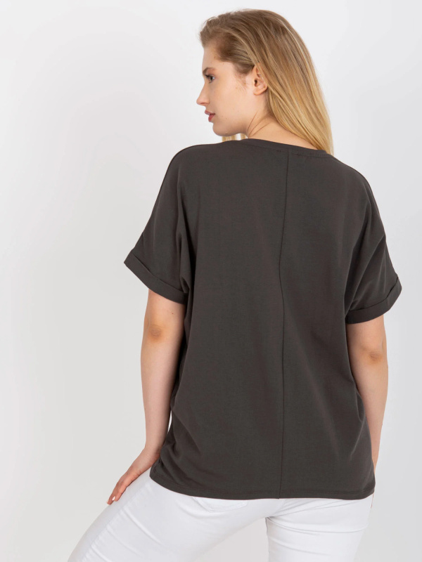 Tričko RV TS 7660.88P tmavá khaki jedna velikost