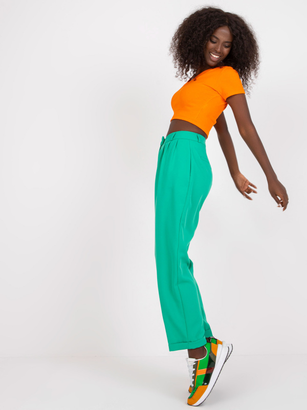 Kalhoty TO-SP-18153.65 RUE PARIS Barva: Zelená, Velikost: 36
