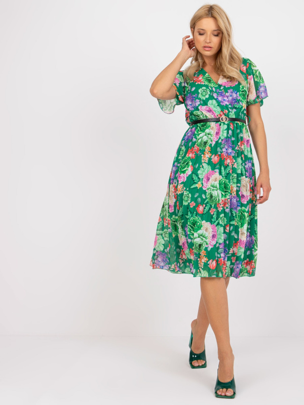 Šaty DHJ-SK-13162.92 ITALY MODA Barva: Zelená, Velikost: UNI