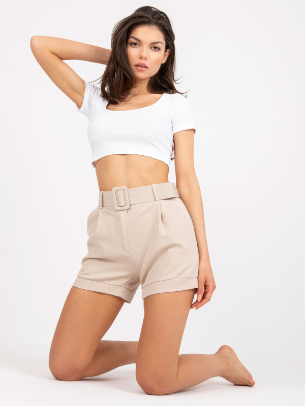 ITALY MODA Šortky -DHJ-SN-15776.01P Barva: Béžová, Velikost: 2XL