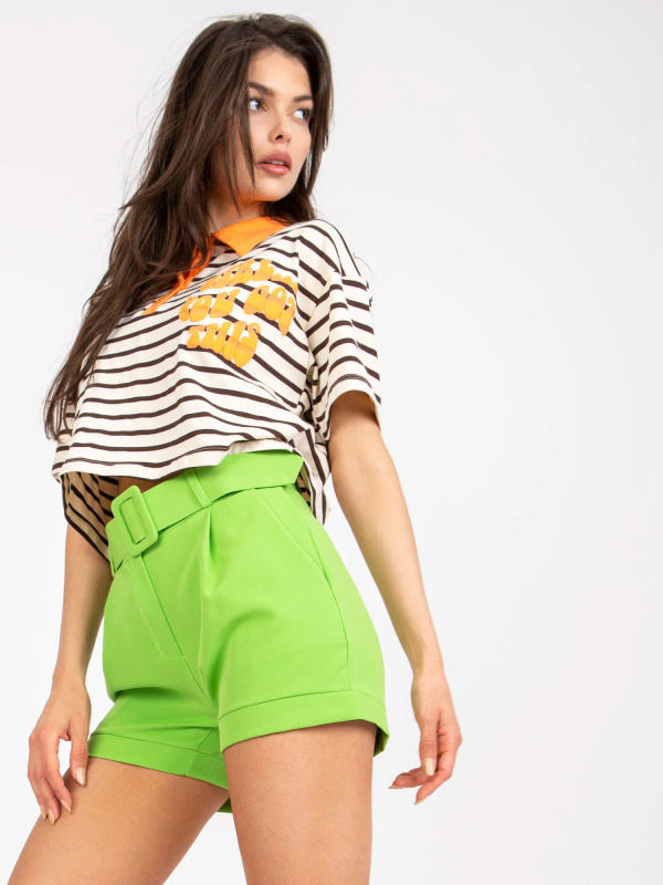 ITALY MODA Šortky -DHJ-SN-15776.01P Barva: Zelená - světle, Velikost: 2XL