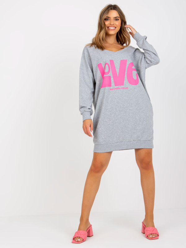 Dámská mikina FA-TU-7902.68P FANCY Barva: Oranžová, Velikost: UNI