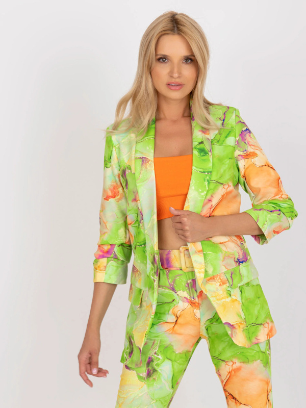 Dámské sako DHJ MA 7684A 1.22X světle zelená 2XL