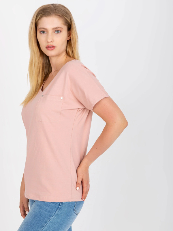 Tričko RV TS 7910.25P světle růžové jedna velikost