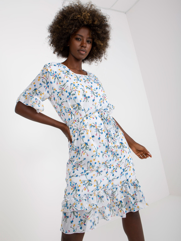 Šaty LK SK 507214 1.21 bílá a modrá 40